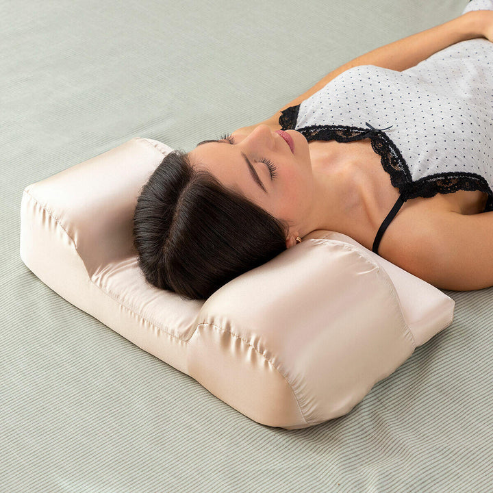 Travesseiro Cervical Anti-rugas com Capa de Cetim Youthlow Innova