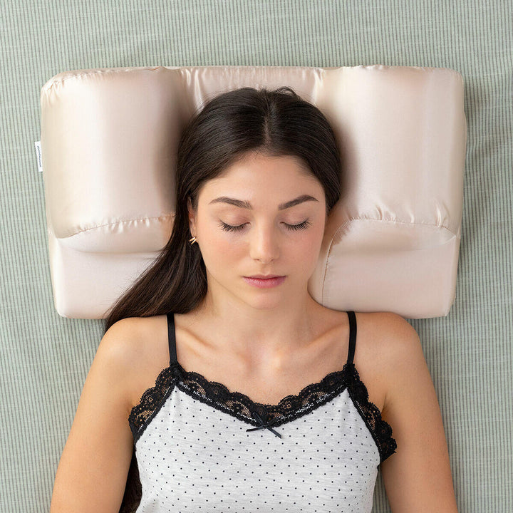 Travesseiro Cervical Anti-rugas com Capa de Cetim Youthlow Innova