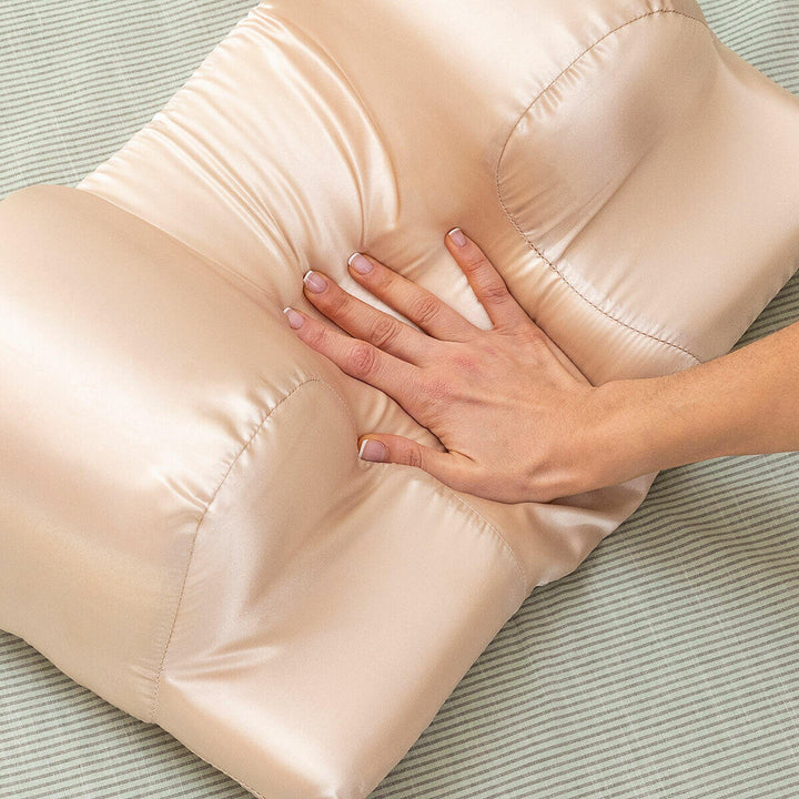 Travesseiro Cervical Anti-rugas com Capa de Cetim Youthlow Innova